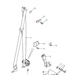 Attache ceinture sécurité passager AVANT DROIT - DEF TD4 evl501080pma