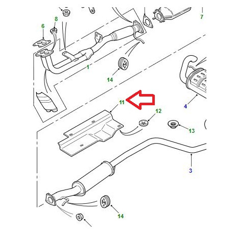 Land rover attache elastique Freelander 1 (WEB000090)