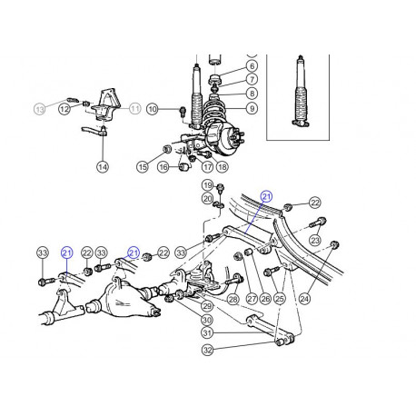 Mopar bras commande supérieur avant (05134991AA)