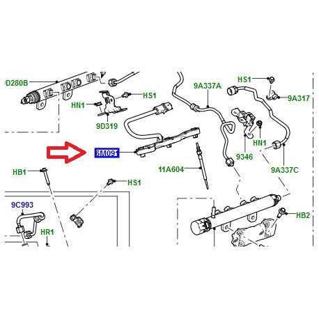 Land rover cablage alimentation bougie prechauffage droit (LR110616)