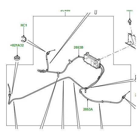 Land rover module-frein stationnement electrique (LR072318)