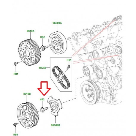 Land rover boulon (LR068165)