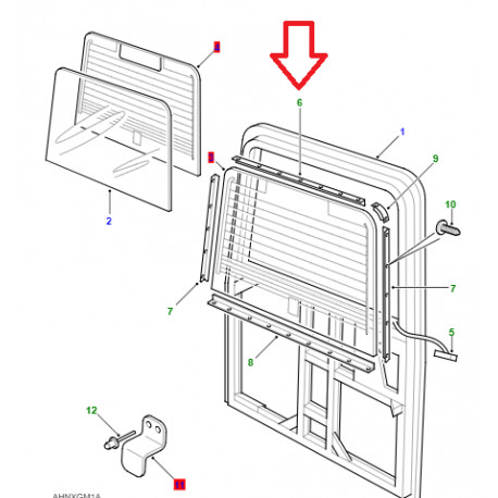 Land rover attache-garnissage de porte (333034)