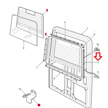 Land rover attache-garnissage de porte (333033)