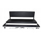 Banquette arrière laterale noire 120cm Land 109 fourgon