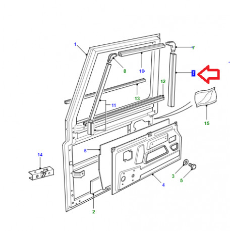 Land rover remplissage Defender 90 110 130 (BDG710010)