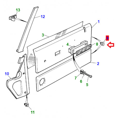 Land rover agrafe (MRC7399)