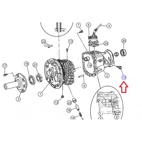 Mopar contacteur recule (05166264AA)