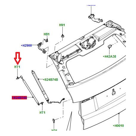 Land rover boulon a rotule (LR068275)