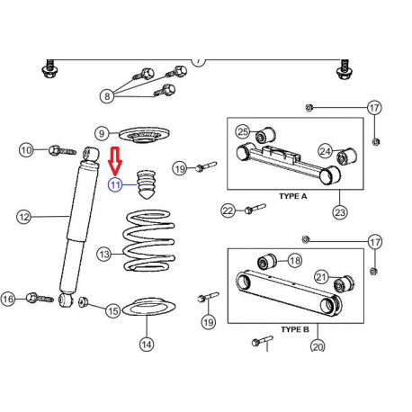 Mopar tampon Cherokee KJ (52088705AE)