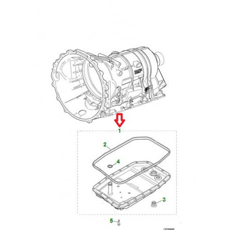 Jaguar filtre et carter de boite automatique (C2C38963)