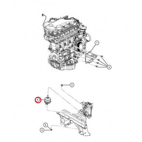 Mopar support moteur (52125232AE)