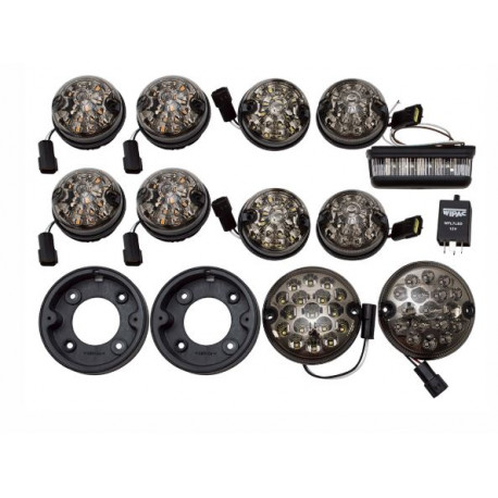 Britpart Kit feux led fumé DEFENDER et SERIE 2 et 3 (da1577)