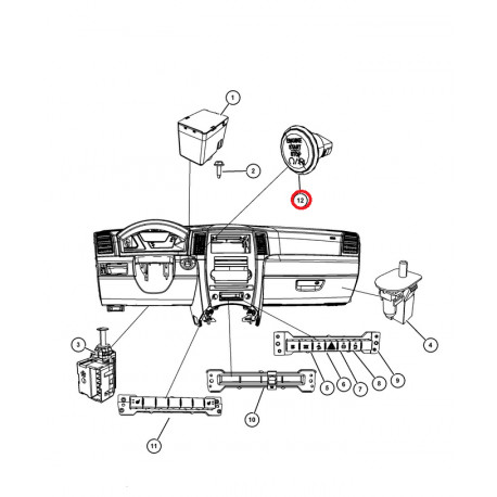 Mopar interrupteur (1FU931X9AC)