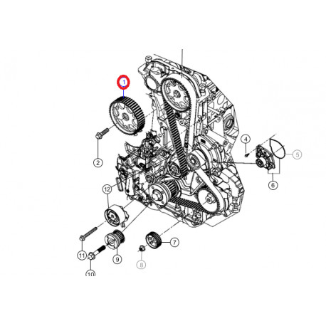 Mopar roue dentée d'arbre a cames (68334951AA)