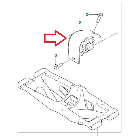 Jaguar support de montage XE (T4N1434)