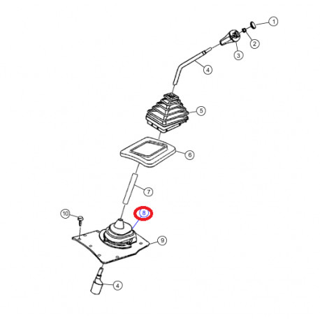 Mopar soufflet inferieur  levier vitesses (boite manuelle) (52078970AC)