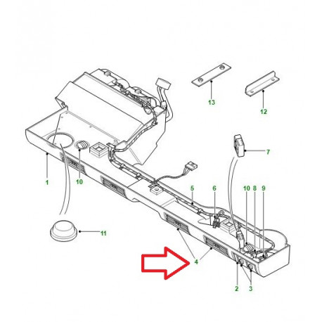 Britpart boitier tableau de bord Defender 90 (BTR7071)