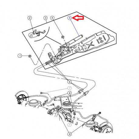 Mopar levier Cherokee KJ (52128860AC)