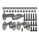 kit charniere de porte arriere inox DEFENDER TD4