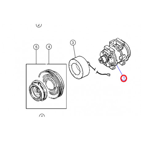 Mopar compresseur climatisation (55116835AF)