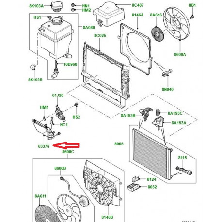 Land rover Support refroidisseur huile boite auto (PCU000140)