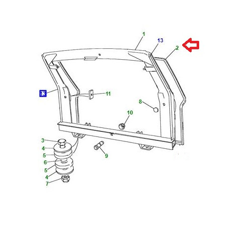 Britpart joint caoutchouc Range Classic (MTC2398)