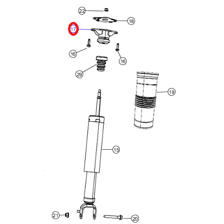 Mopar support (68029590AF)