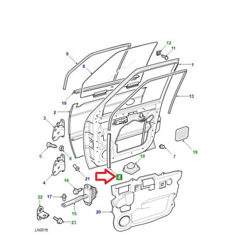 Land rover bague d'etancheite Range P38 (ALR6943)