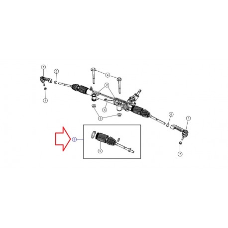 Mopar bielette de direction gauche / droit (68066393AA)