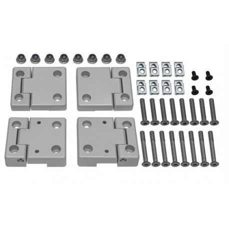 Britpart kit charnieres de portes avant inox Defender (DA1131)