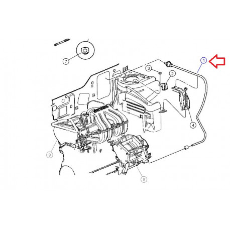 Mopar cable d'embrayage Voyager RG (04641921AD)