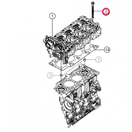 Mopar vis de culasse (10 par moteur) (68142831AA)