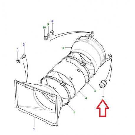 Land rover support amortisseur (ETC4993)