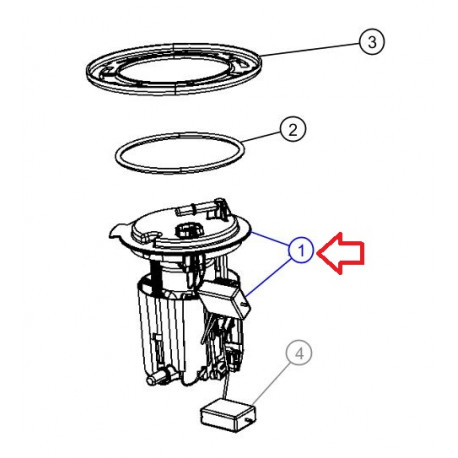 Mopar pompe d'alimentation Dodge Caliber (05183132AA)