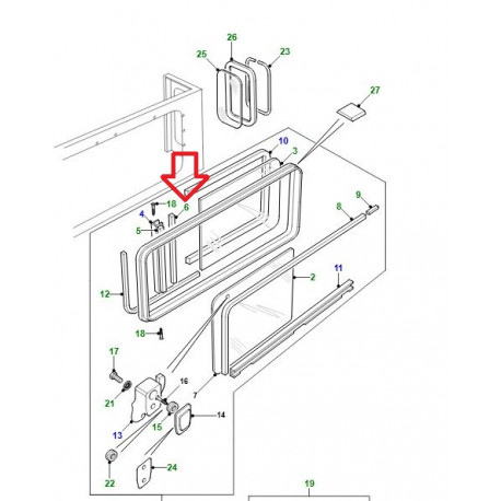 Land rover bande de calage (CZE000010)