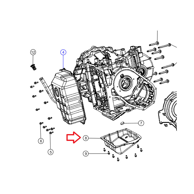 Tube de jauge à huile boite auto WJ 2,7L CRD