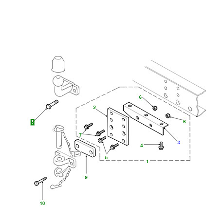 Land rover boulon (FB116106)