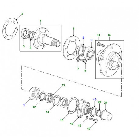 Land rover spi interieur de fusee Defender 90, 110, 130 (FRC3099)