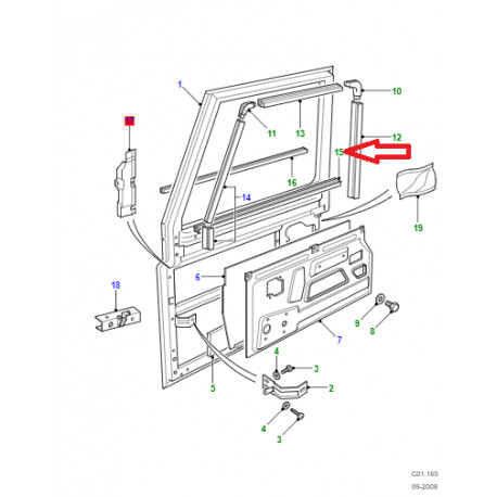 Land rover bague d'etancheite Defender 90, 110, 130 (MTC8473)