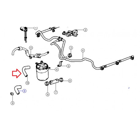 Mopar tuyau (05175906AA)