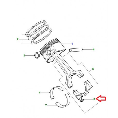 Jaguar ecrou bride d'accouplement S-Type,  X-Type,  XF X250,  XJ6 X358,  XK8 (XR85342)