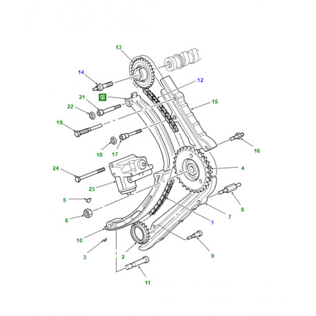 Land rover tendeur de chaine Range P38 (STC2136)