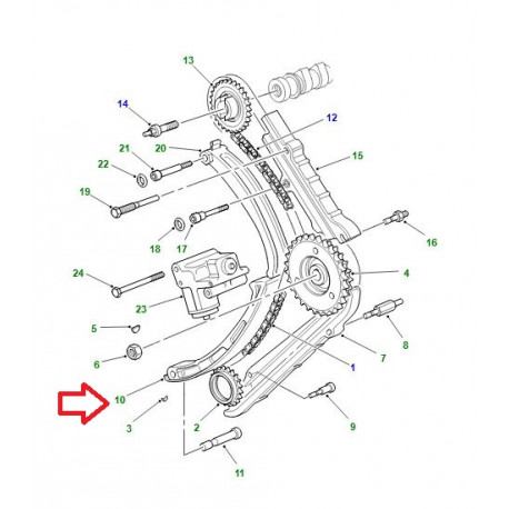 Land rover tendeur de chaine Range P38 (STC2280)