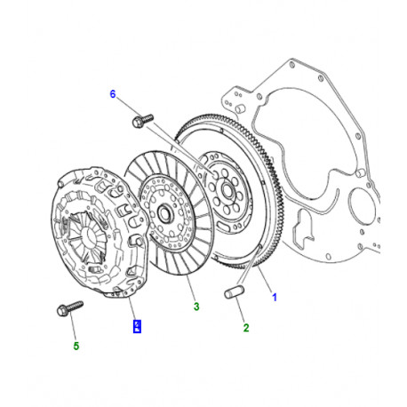 Jaguar couvercle d'embrayage pour modele goupille 10 mm (XR813278)