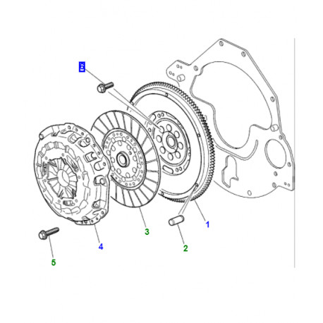 Jaguar boulon-bride (XR85329)