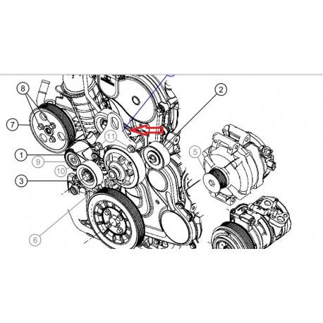 Mopar etrier Cherokee KJ (68027481AA)