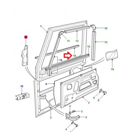 Land rover bague d'etancheite exterieur Defender 90, 110, 130 (ALR5980)