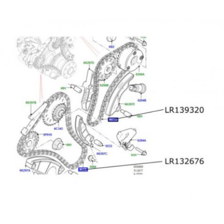 Land rover CHAINE DE DISTRIBUTION (LR139320LR)