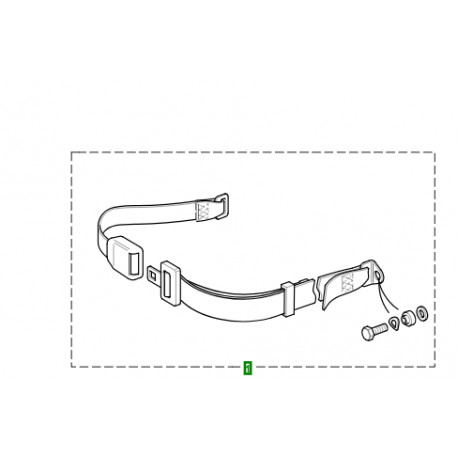 Land rover ceinture de securite (BTR9627)